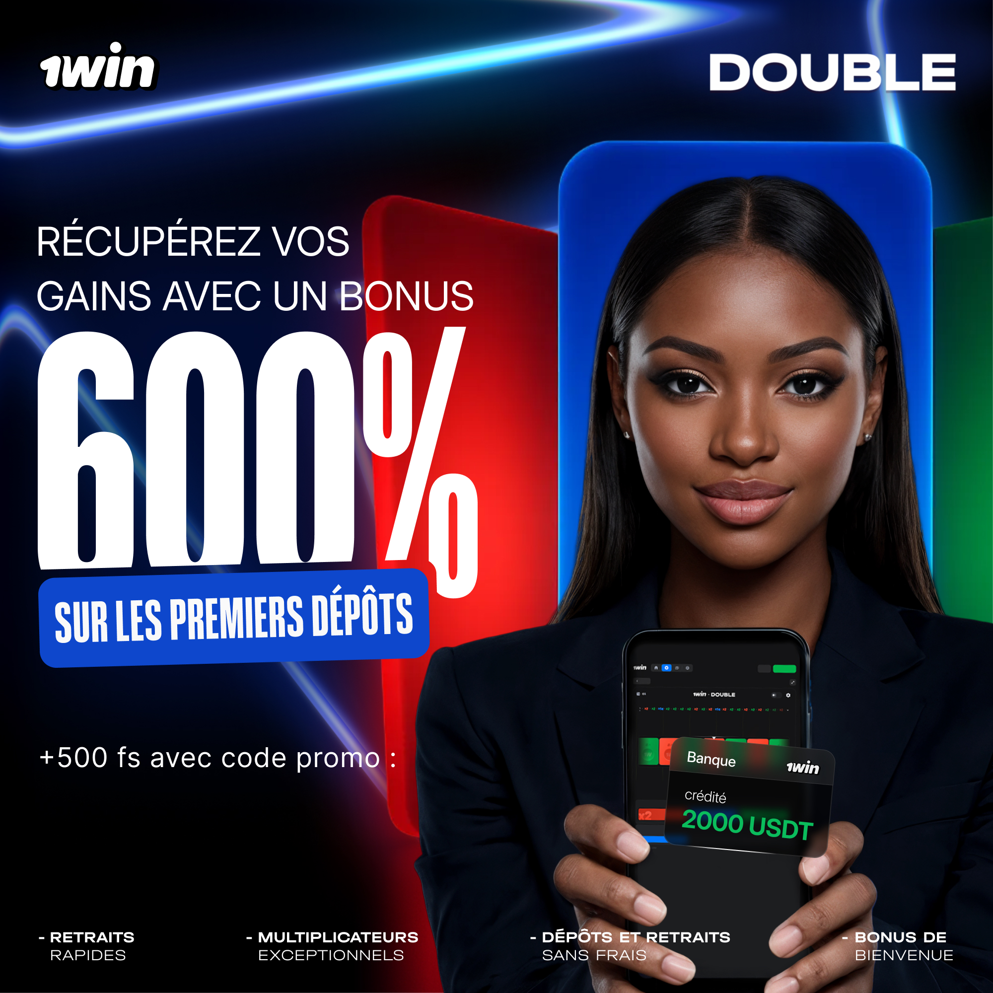 Jouez au blackjack pour de l'argent réel sur 1Win Casino.